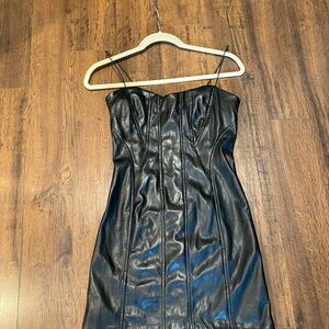 Elegant Black Spaghetti Strap Dress